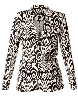Perma zwart/offwhite dessin