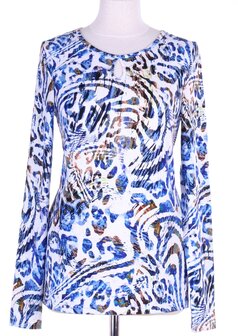 Irma-druppel blauw dessin